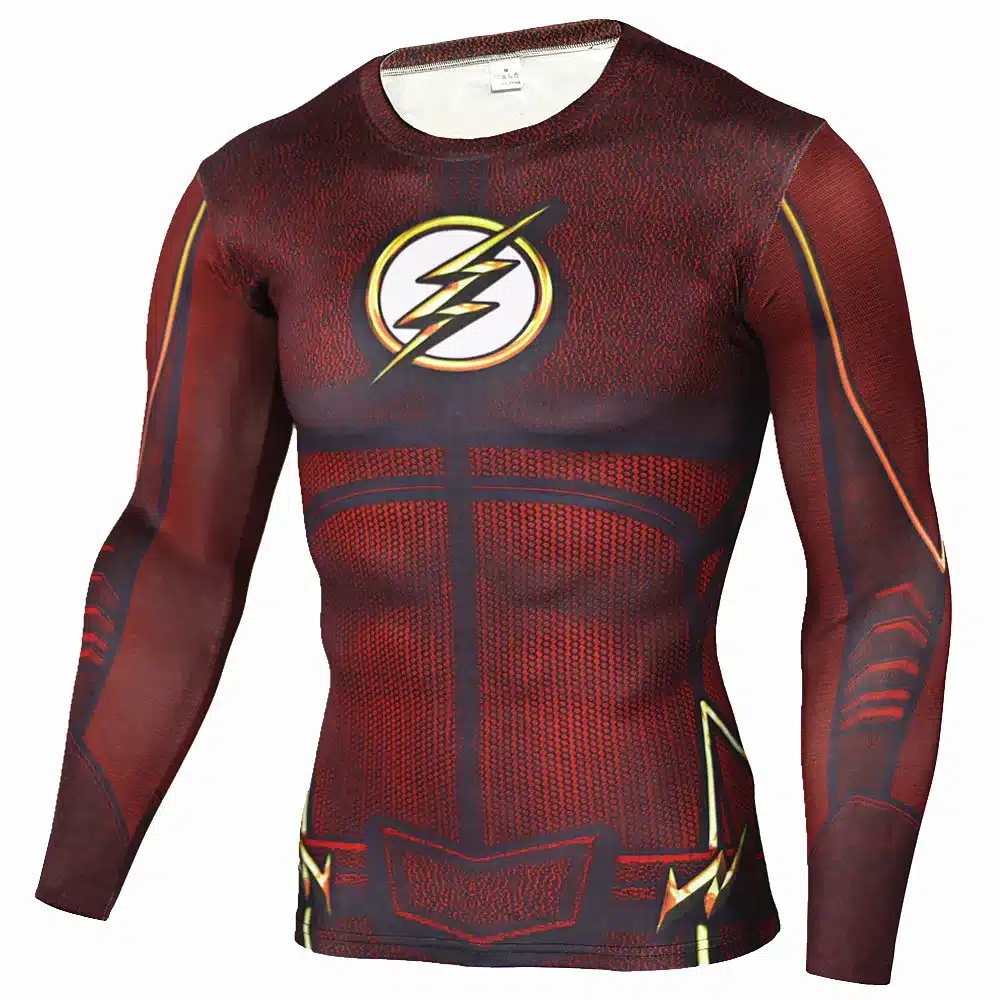 Mens Anime The Flash Barry Allen 3D Printed T Shirts Compression Shirt Fitness Men Crossfit Black Panther T Shirt Brand Clothing 22