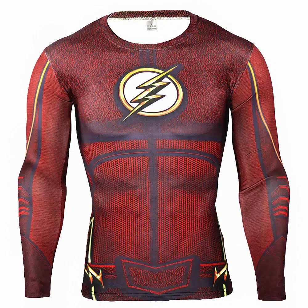 Mens Anime The Flash Barry Allen 3D Printed T Shirts Compression Shirt Fitness Men Crossfit Black Panther T Shirt Brand Clothing 23