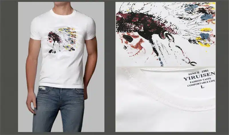 Mens T Shirts Fashion 2017 YiRuiSen Brand Men Short Sleeve T Shirt Men Casual 100% Cotton Tshirt Tops Camisetas Hombre Camisa 17