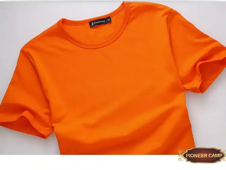 Pioneer Camp t shirt men brand clothing summer 100% cotton solid t-shirt mens casual tshirt male short sleeve plus size 4XL 28