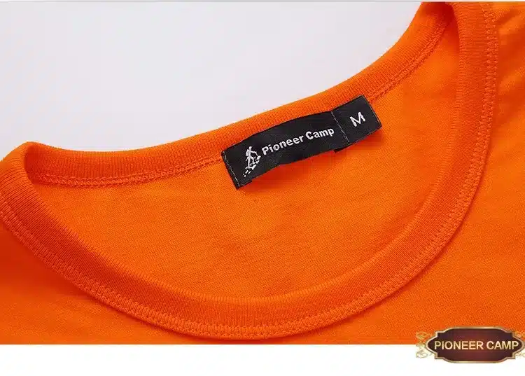 Pioneer Camp t shirt men brand clothing summer 100% cotton solid t-shirt mens casual tshirt male short sleeve plus size 4XL 29