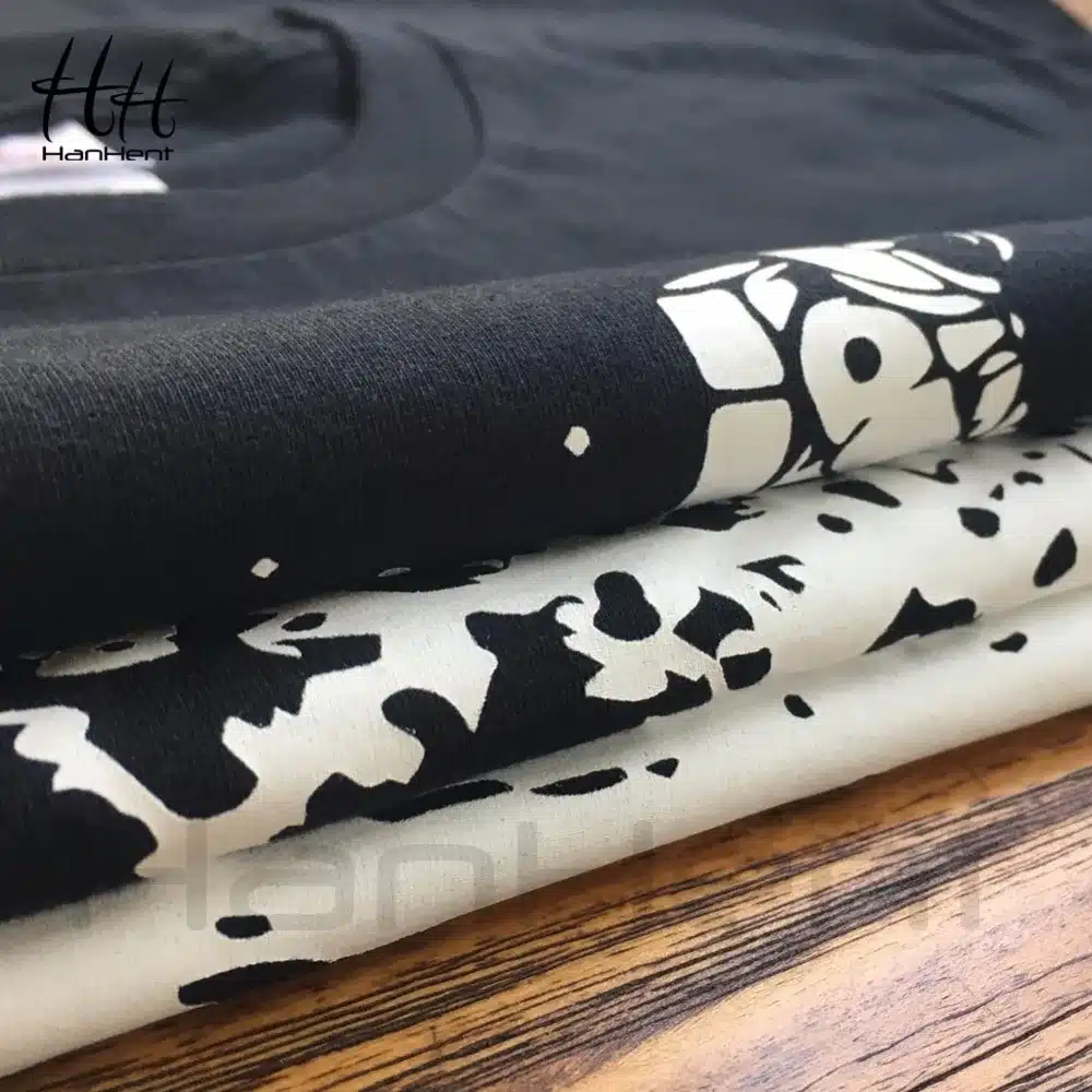 HanHent Develop The Moon T-shirts Men's Creative Design Summer Tee shirts Casual Streetwear Cotton Tops New Funny T shirts Black 13