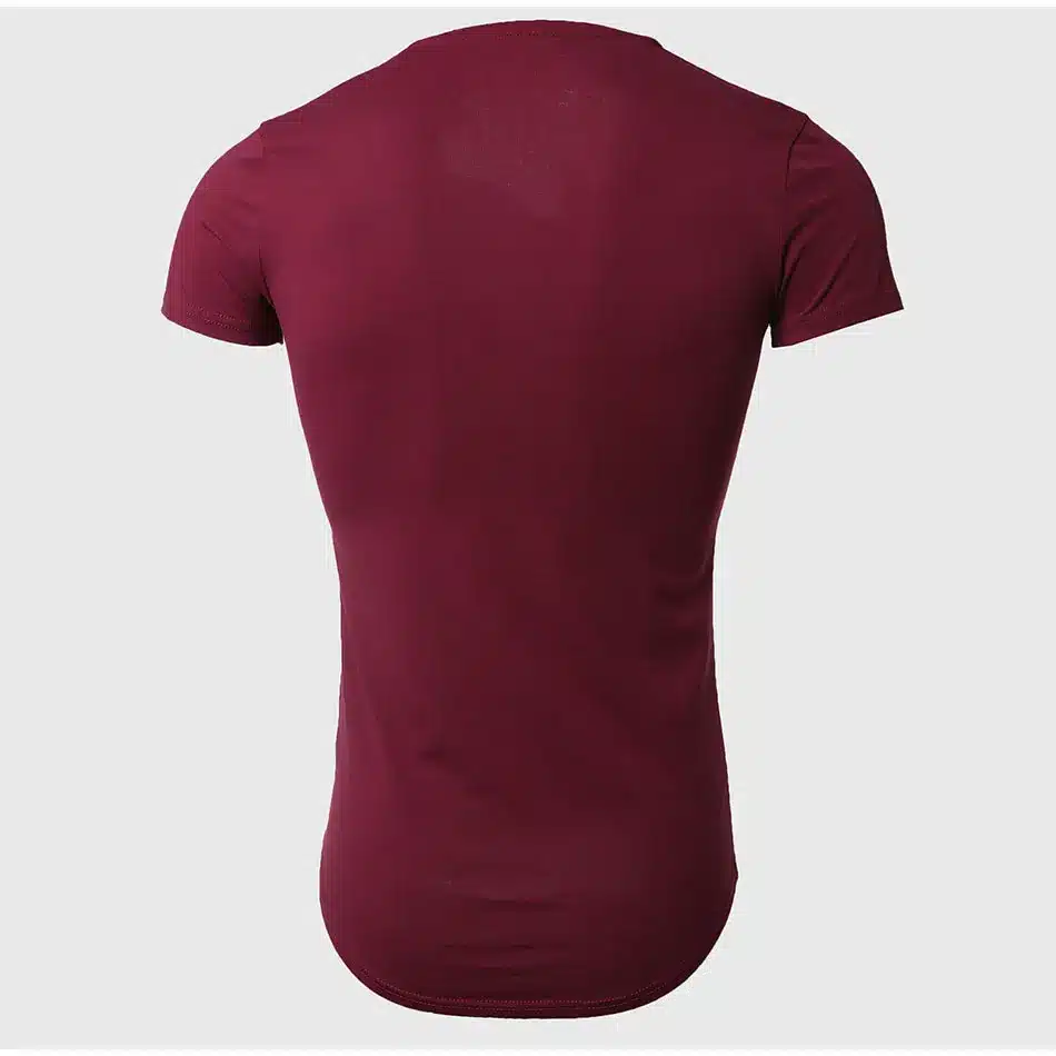 21 Colors Deep V Neck T-Shirt Men Fashion Compression Short Sleeve T Shirt Male Muscle Fitness Tight Summer Top Tees 38