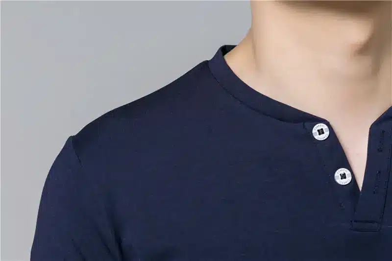 COODRONY T-Shirt Men 2017 Spring Summer New Long Sleeve Henry Collar T Shirt Men Brand Soft Pure Cotton Slim Fit Tee Shirts 7625 17
