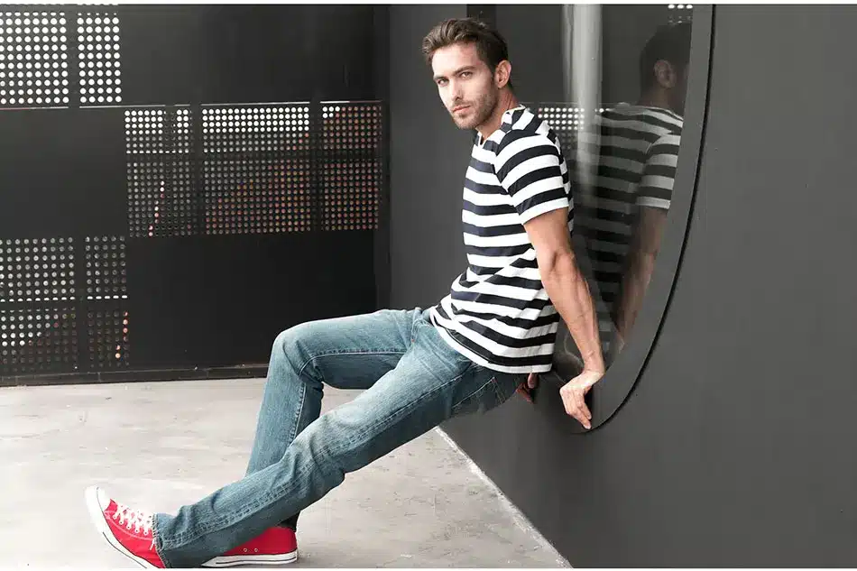 Zecmos Navy Striped Sailor T-Shirt Men Summer Black And White Striped Loose T Shirt Men Horizontal Sea Style 27