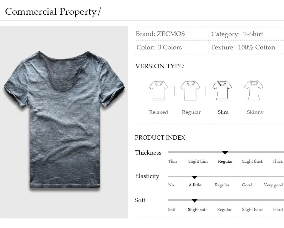 Zecmos Vintage Washed T-Shirt Men New Summer T Shirts Male Wide V Neck Slim Fit Top Tees Sexy Streetwear Tshirts Man Vneck 15