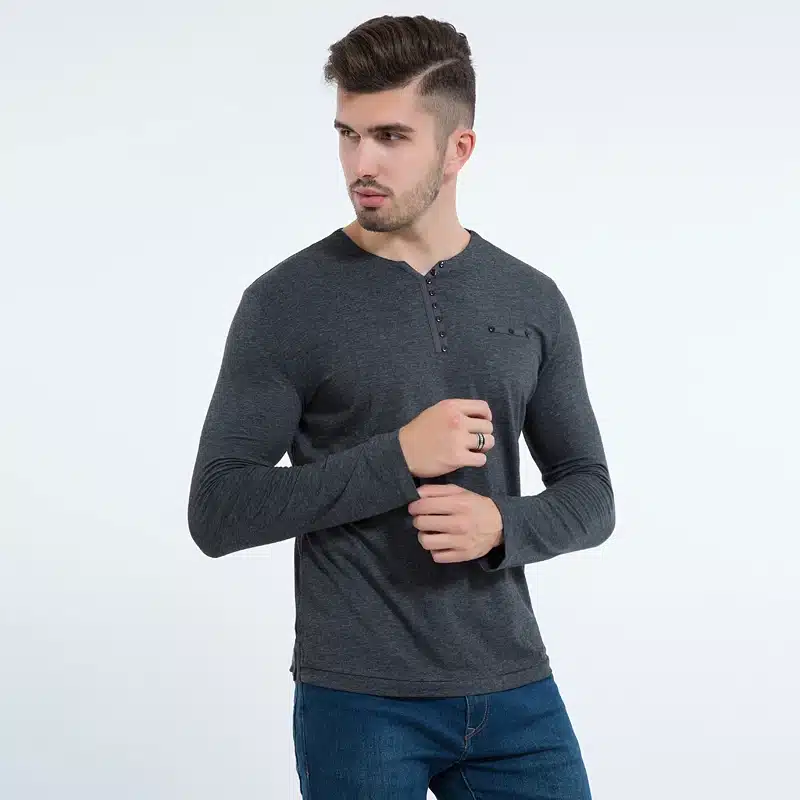 Liseaven 2017 Fashion Mens Slim Fit Long Sleeve T-Shirts Stylish Luxury Men V Neck Cotton T Shirt Tops Tee 16