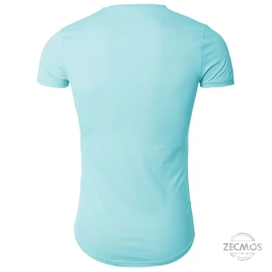 Zecmos Deep V Neck Sexy Men T-Shirt Vintage Short Sleeve Solid Color Muscle Fit T Shirt Men Top Tees Fashion 45