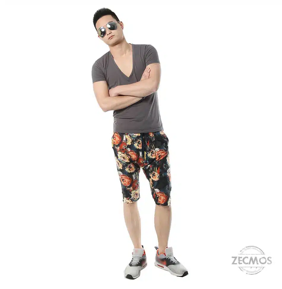 Zecmos Deep V Neck Sexy Men T-Shirt Vintage Short Sleeve Solid Color Muscle Fit T Shirt Men Top Tees Fashion 49