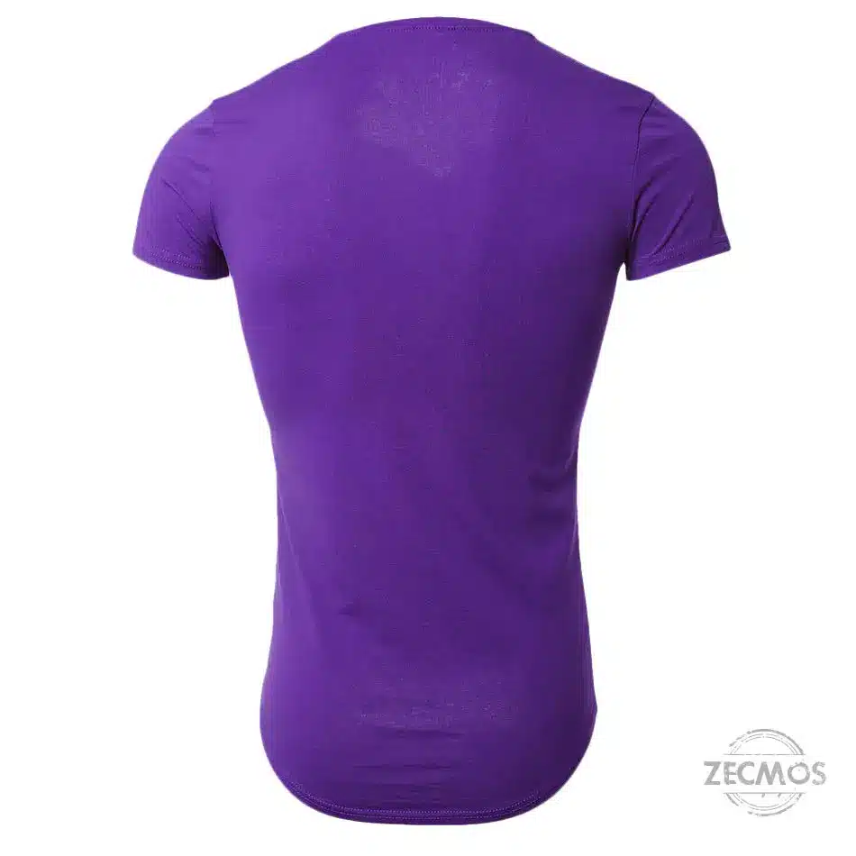 Zecmos Deep V Neck Sexy Men T-Shirt Vintage Short Sleeve Solid Color Muscle Fit T Shirt Men Top Tees Fashion 55