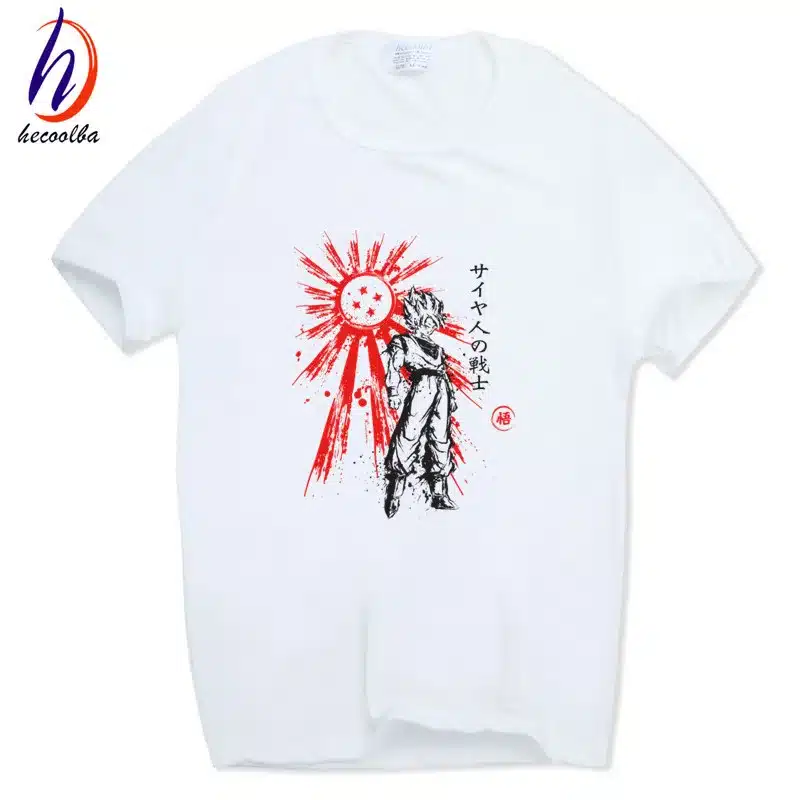 Hecoolba 2017 Dragon Ball Z Goku T-shirt Short sleeve O-Neck Tshirt Summer Saiyan Vegeta Harajuku brand clothing T shirt HCP316 17