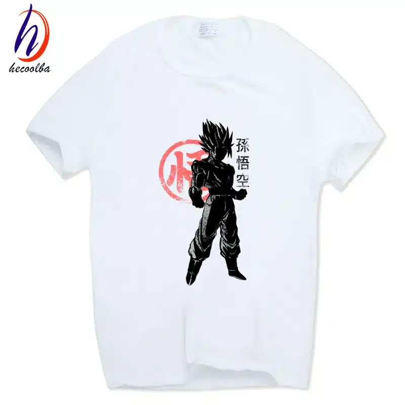 Hecoolba 2017 Dragon Ball Z Goku T-shirt Short sleeve O-Neck Tshirt Summer Saiyan Vegeta Harajuku brand clothing T shirt HCP316 26