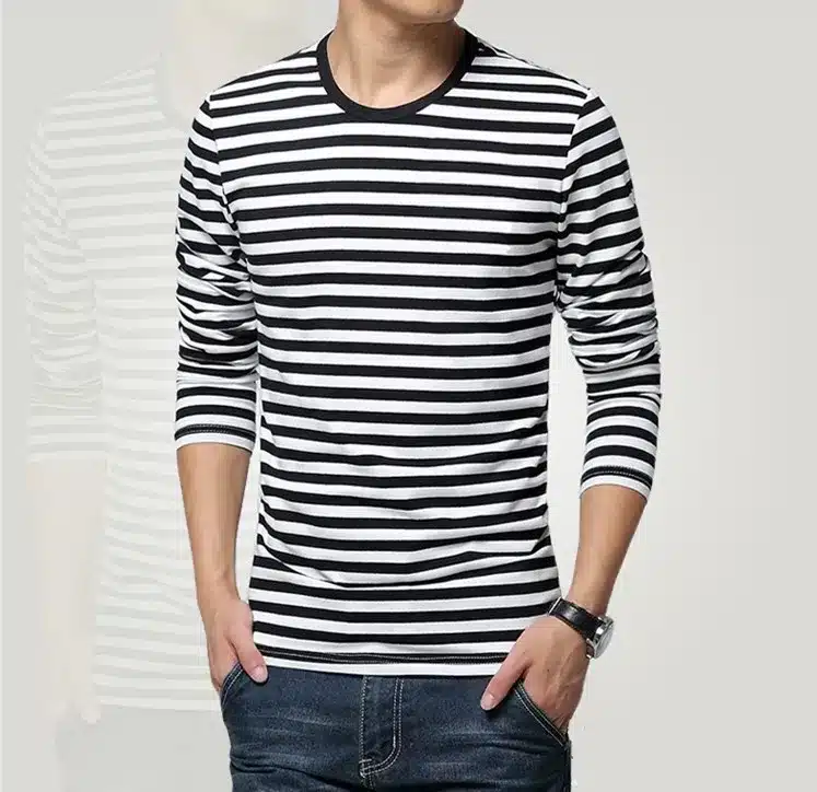 Navy style long-sleeve shirt men T-shirt o-neck stripe t shirt men shirt navy vintage basic 95% cotton shirt 17