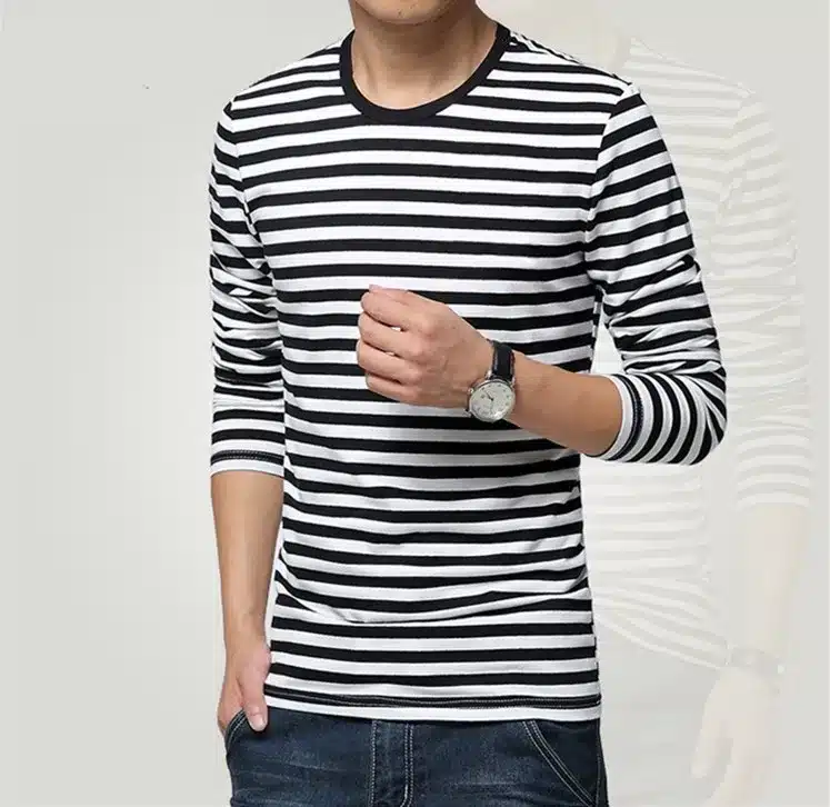 Navy style long-sleeve shirt men T-shirt o-neck stripe t shirt men shirt navy vintage basic 95% cotton shirt 18
