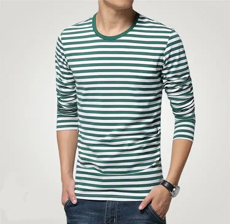 Navy style long-sleeve shirt men T-shirt o-neck stripe t shirt men shirt navy vintage basic 95% cotton shirt 20