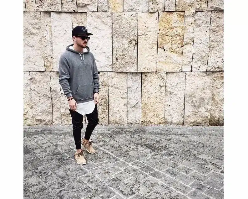 Cureved Hem Hip Hop Tshirt Men 2017 Summer Kpop Longline Extended Tee Shirts Male T-shirts Kanye West Justin Bieber Asian Size 10
