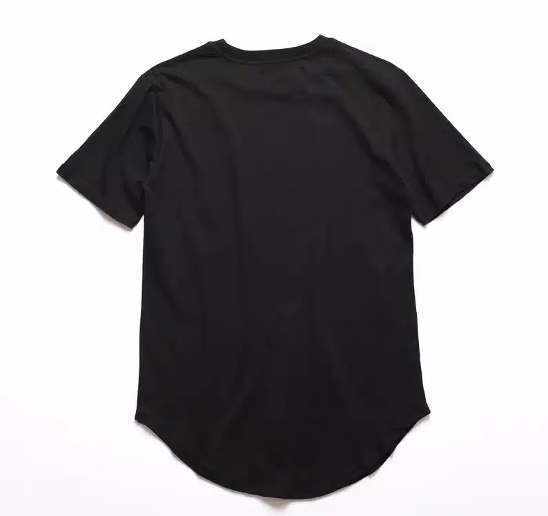 Cureved Hem Hip Hop Tshirt Men 2017 Summer Kpop Longline Extended Tee Shirts Male T-shirts Kanye West Justin Bieber Asian Size 13