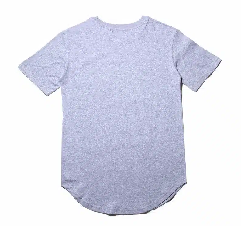 Cureved Hem Hip Hop Tshirt Men 2017 Summer Kpop Longline Extended Tee Shirts Male T-shirts Kanye West Justin Bieber Asian Size 17