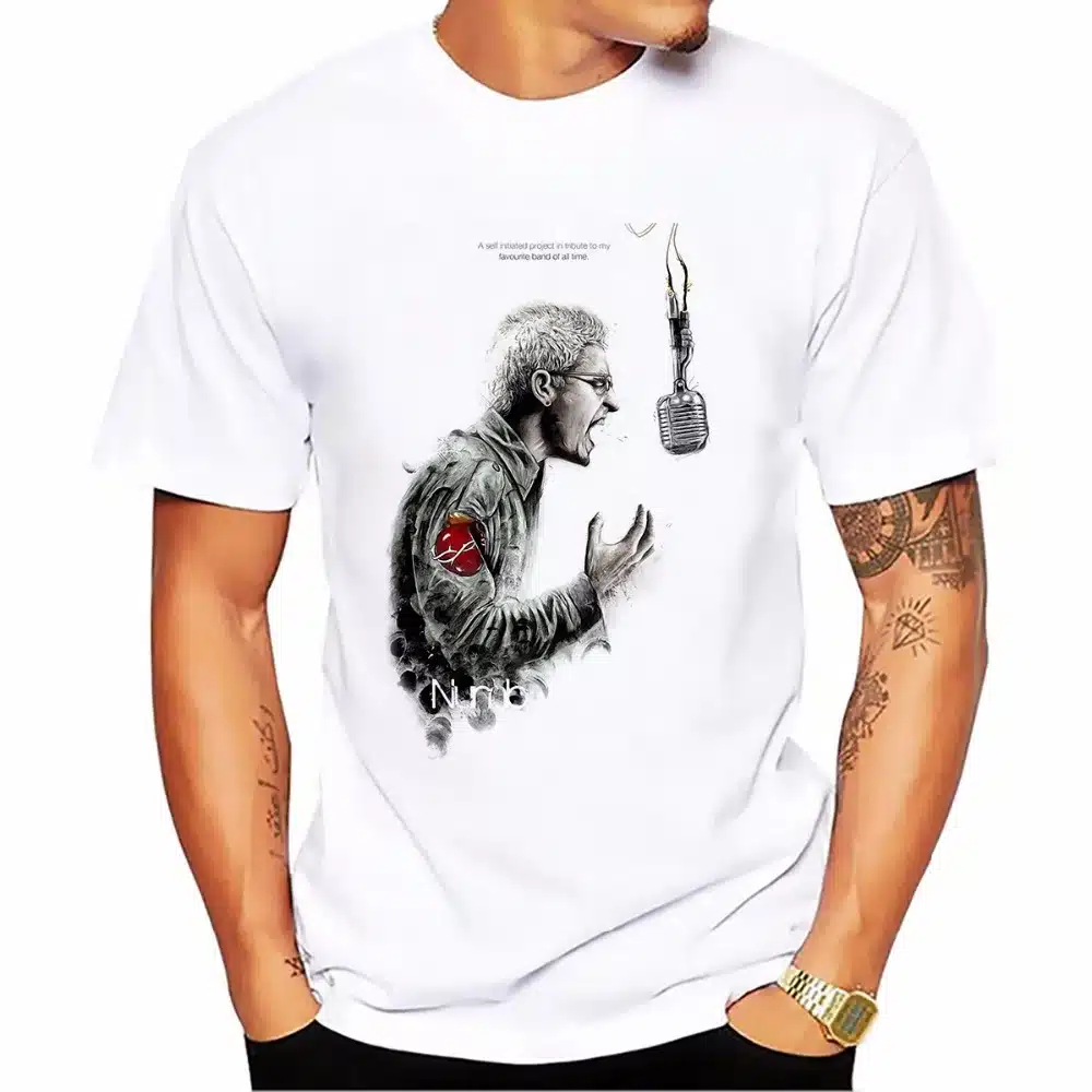 mourning Linkin Park Lead singer Chester Bennington t shirt homme JOLLYPEACH casual tshirt man Short Sleeve Plus Size T-shirt 16
