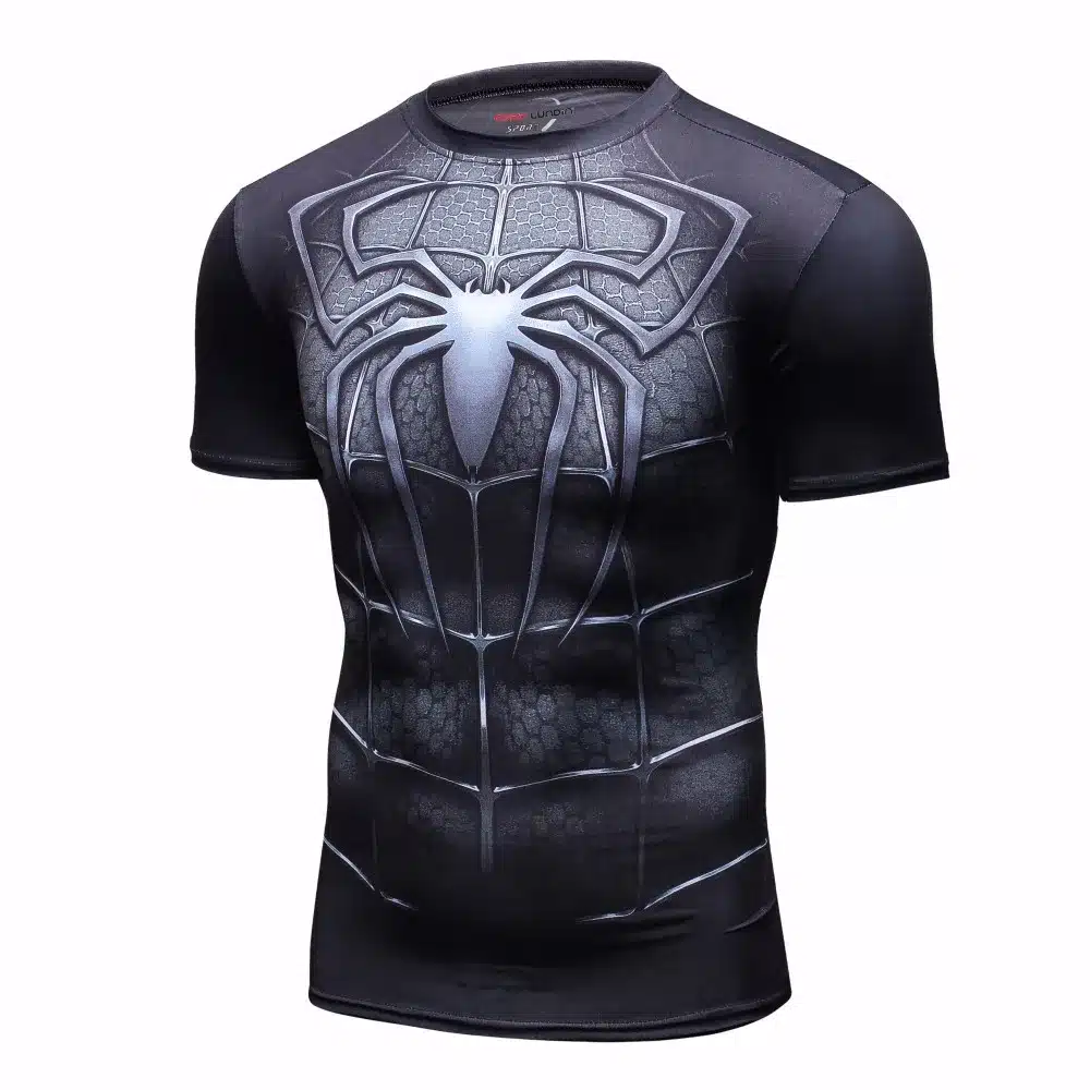 Men Compression T-Shirts MMA Rashguard Keep Fit Fitness Short sleeves Base Layer Skin Tight Weightlifting Elastic Mens T-Shirts 34
