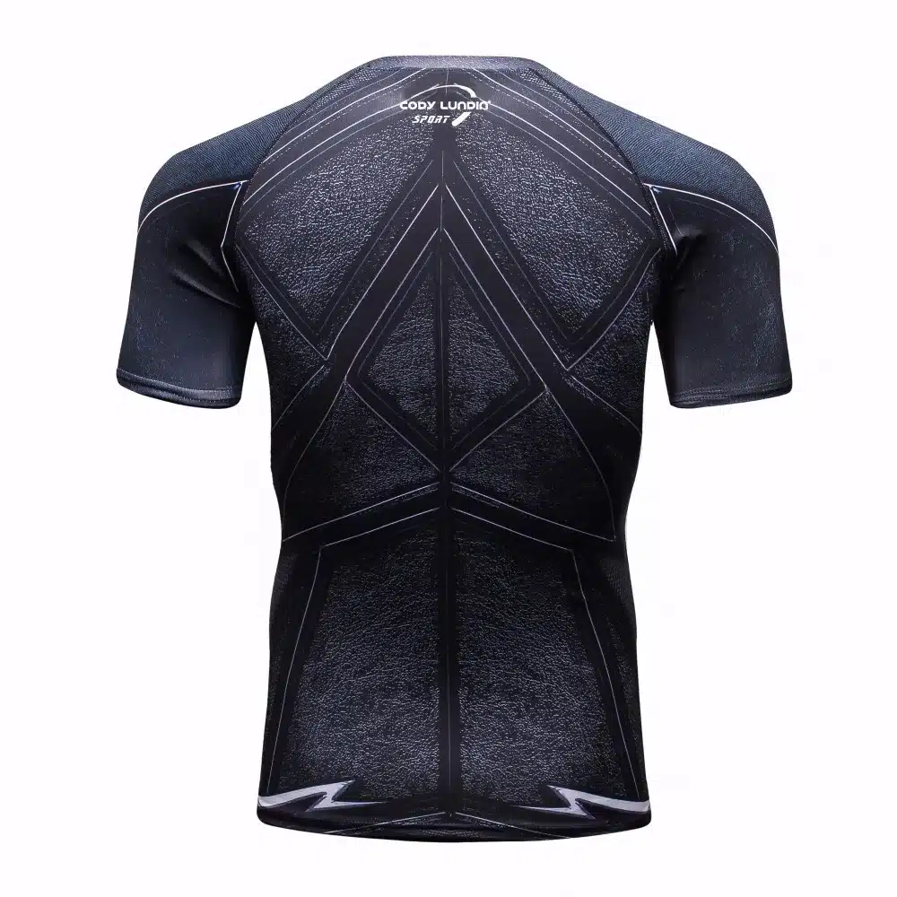 Men Compression T-Shirts MMA Rashguard Keep Fit Fitness Short sleeves Base Layer Skin Tight Weightlifting Elastic Mens T-Shirts 51