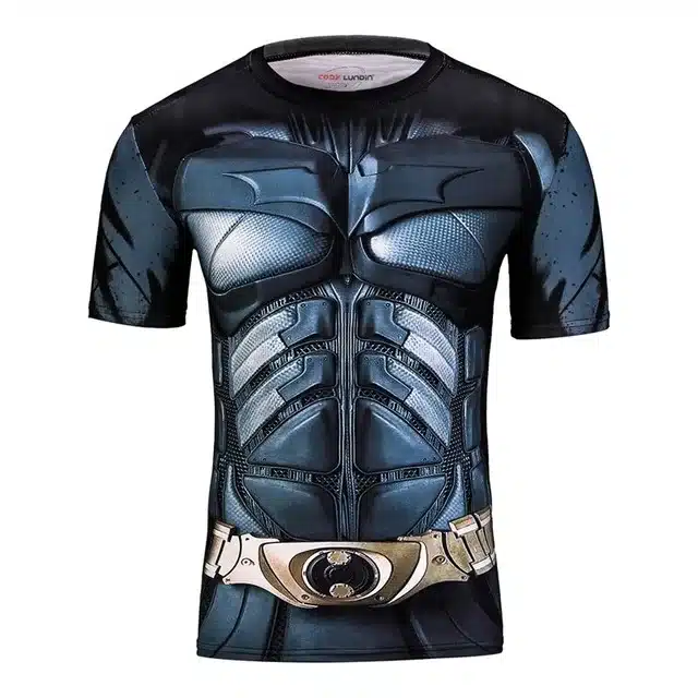 Men Compression T-Shirts MMA Rashguard Keep Fit Fitness Short sleeves Base Layer Skin Tight Weightlifting Elastic Mens T-Shirts 76