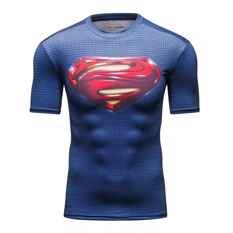 Men Compression T-Shirts MMA Rashguard Keep Fit Fitness Short sleeves Base Layer Skin Tight Weightlifting Elastic Mens T-Shirts 82