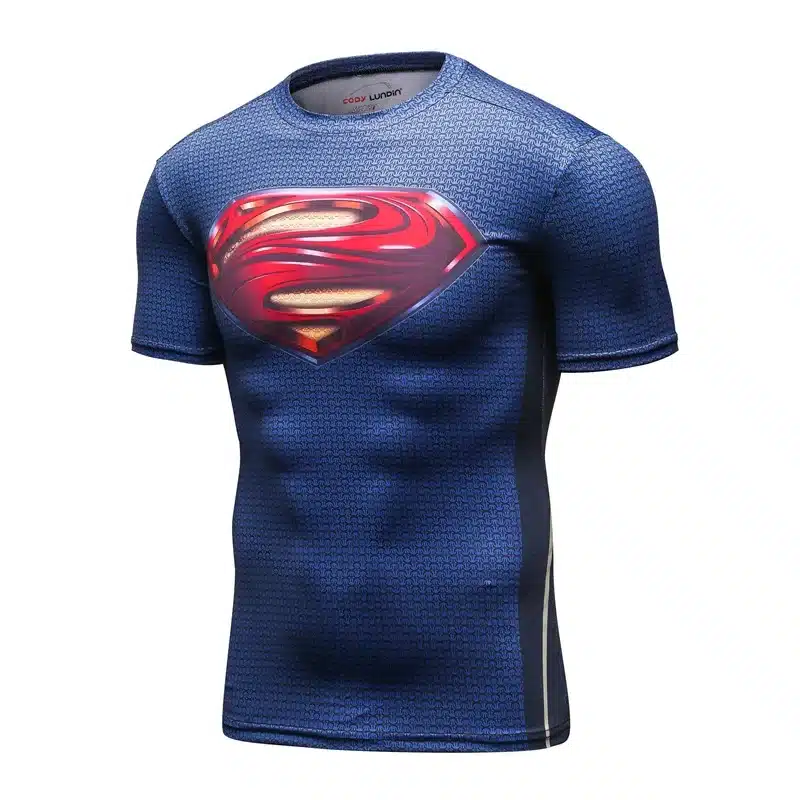 Men Compression T-Shirts MMA Rashguard Keep Fit Fitness Short sleeves Base Layer Skin Tight Weightlifting Elastic Mens T-Shirts 83