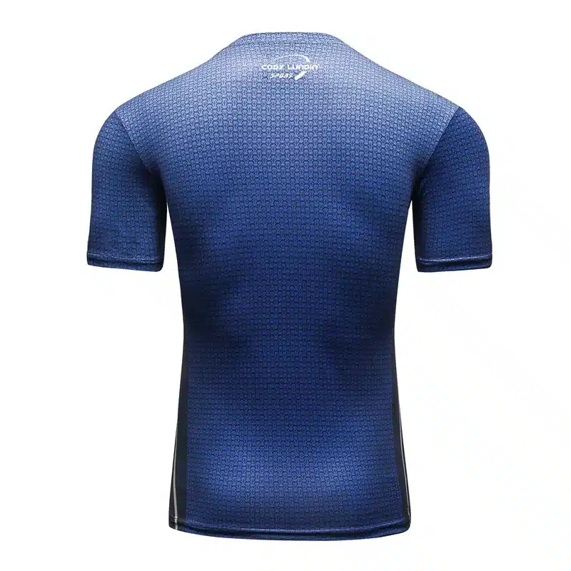 Men Compression T-Shirts MMA Rashguard Keep Fit Fitness Short sleeves Base Layer Skin Tight Weightlifting Elastic Mens T-Shirts 84