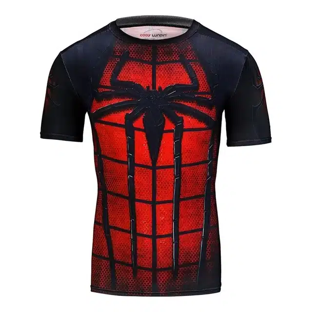 Men Compression T-Shirts MMA Rashguard Keep Fit Fitness Short sleeves Base Layer Skin Tight Weightlifting Elastic Mens T-Shirts 95