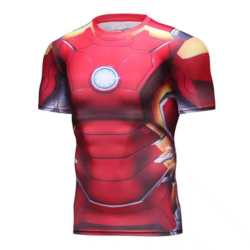 Men Compression T-Shirts MMA Rashguard Keep Fit Fitness Short sleeves Base Layer Skin Tight Weightlifting Elastic Mens T-Shirts 117