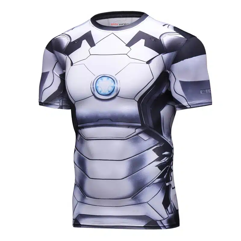 Men Compression T-Shirts MMA Rashguard Keep Fit Fitness Short sleeves Base Layer Skin Tight Weightlifting Elastic Mens T-Shirts 125