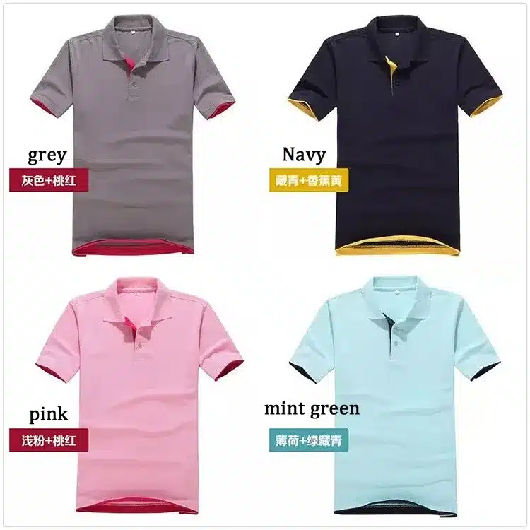 Brand Clothing Polo Homme Solid Wholesale Polo Shirt Casual Men Tee Shirt Tops Cotton Slim Fit 102TBG 11