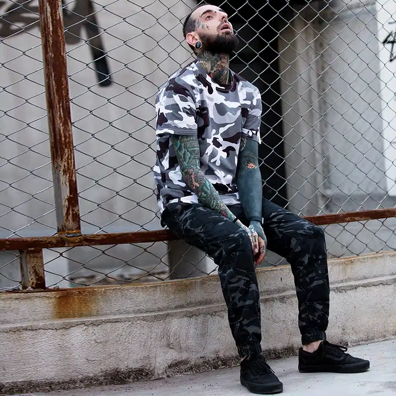 Summer Extended Curved Hem T Shirt Men Camouflage Longline Hip Hop T-shirt Elongated Tee Shirts Justin Bieber Kanye West 18