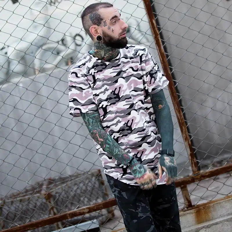 Summer Extended Curved Hem T Shirt Men Camouflage Longline Hip Hop T-shirt Elongated Tee Shirts Justin Bieber Kanye West 30