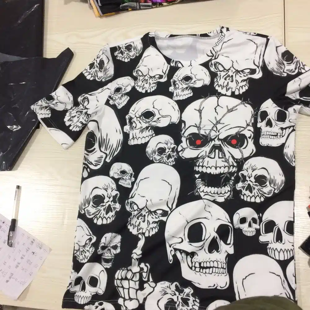 FORUDESIGNS 3D Skull Printing Man T Shirt Summer Short Sleeved Breathable Punk Style Male T-shirt Streetwear tshirt Ropa Mujer 20