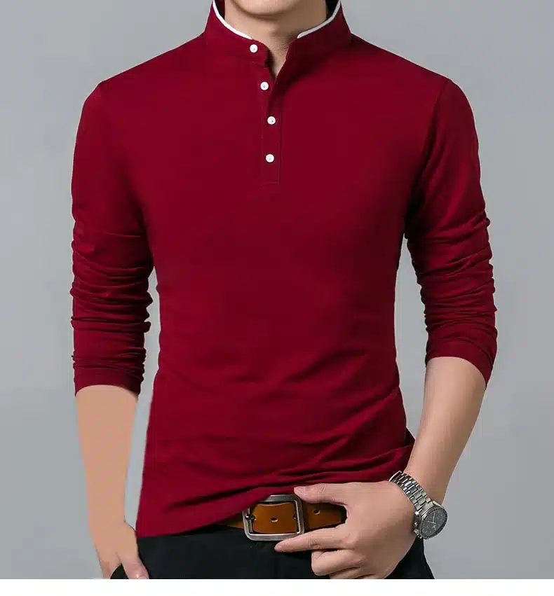 High Quality Men Polo Shirt Mens Long Sleeve Solid Polo Shirts Camisa Polos Masculina 2017 Casual cotton Plus size S-3XL Tops 7