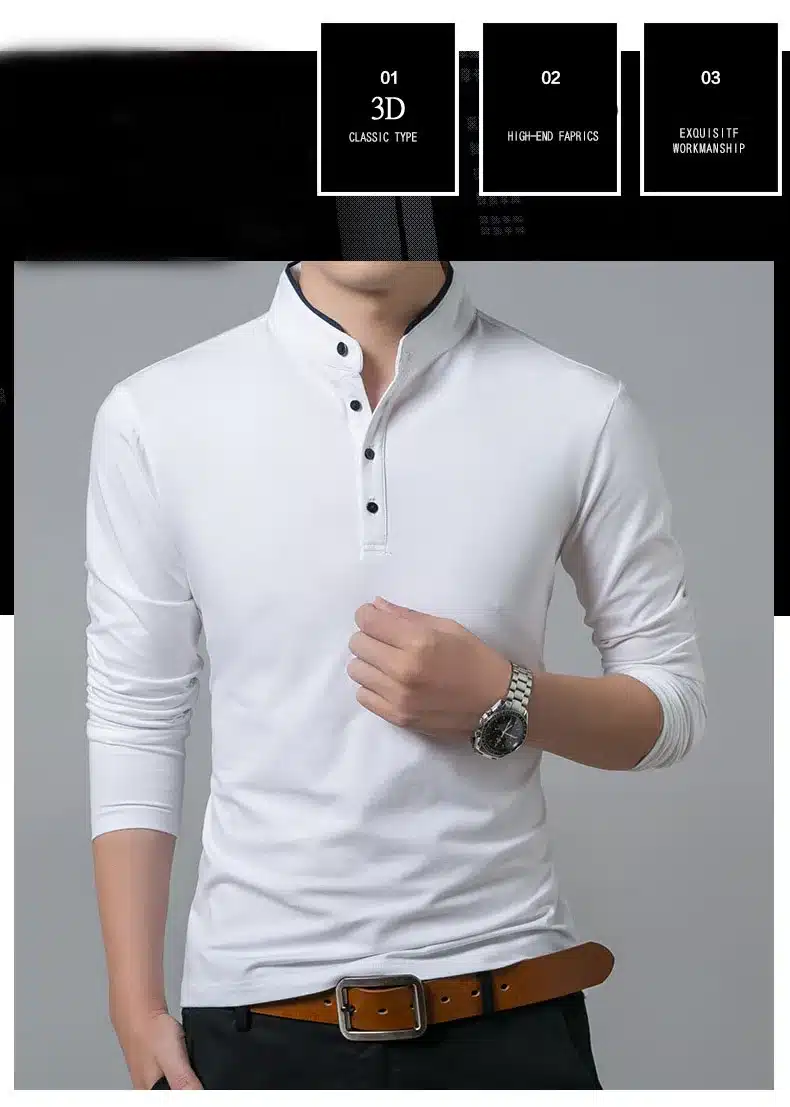 High Quality Men Polo Shirt Mens Long Sleeve Solid Polo Shirts Camisa Polos Masculina 2017 Casual cotton Plus size S-3XL Tops 11