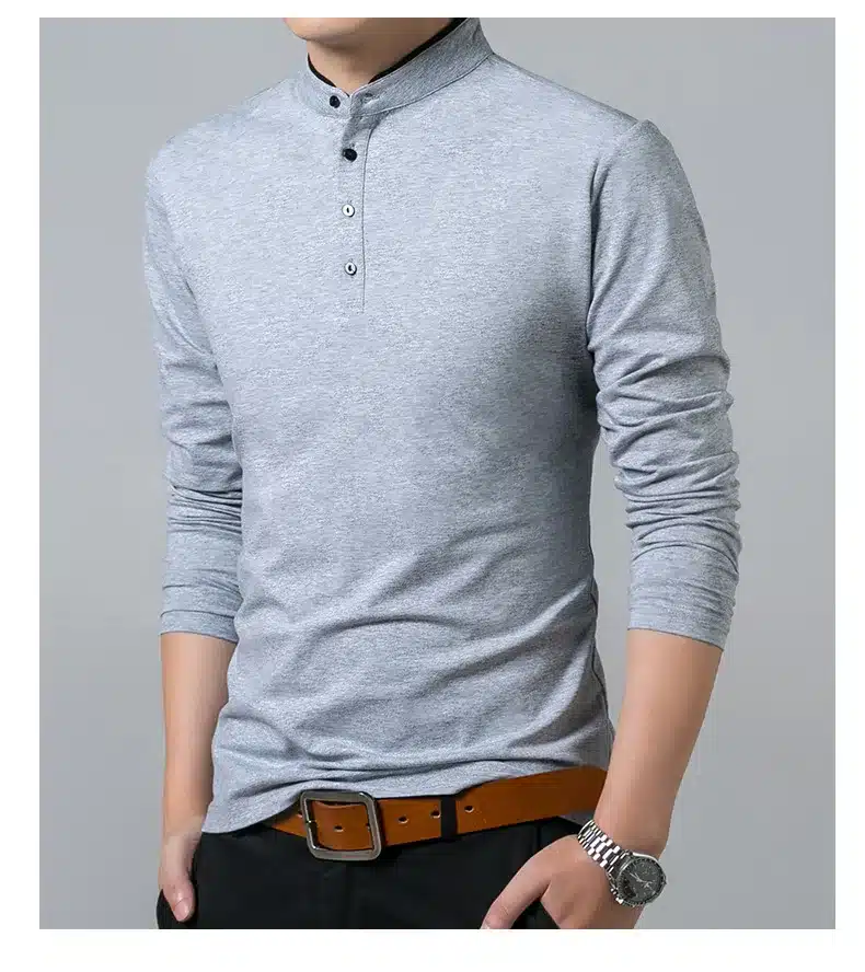 High Quality Men Polo Shirt Mens Long Sleeve Solid Polo Shirts Camisa Polos Masculina 2017 Casual cotton Plus size S-3XL Tops 16