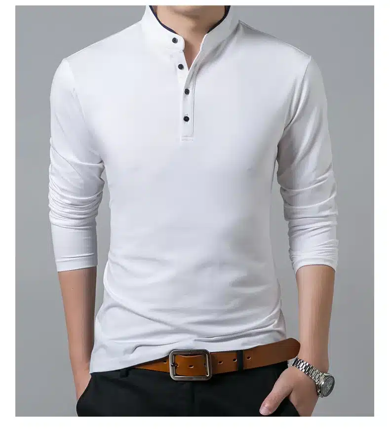 High Quality Men Polo Shirt Mens Long Sleeve Solid Polo Shirts Camisa Polos Masculina 2017 Casual cotton Plus size S-3XL Tops 27