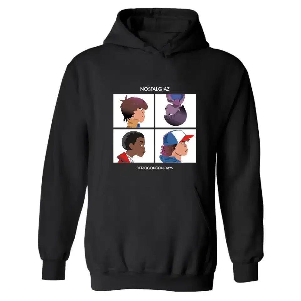 2017 Trendy Faces Stranger Things Hooded Mens Hoodies and Sweatshirts Oversized for Autumn with Hip Hop Winter Hoodies Men Brand 19