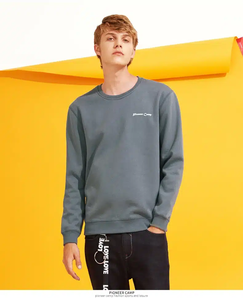 Pioneer Camp 2017 fashion fleece thicken hoodies men warm 100%cotton brand clothing casual male hoody shark men sweatshirt XXXL 21