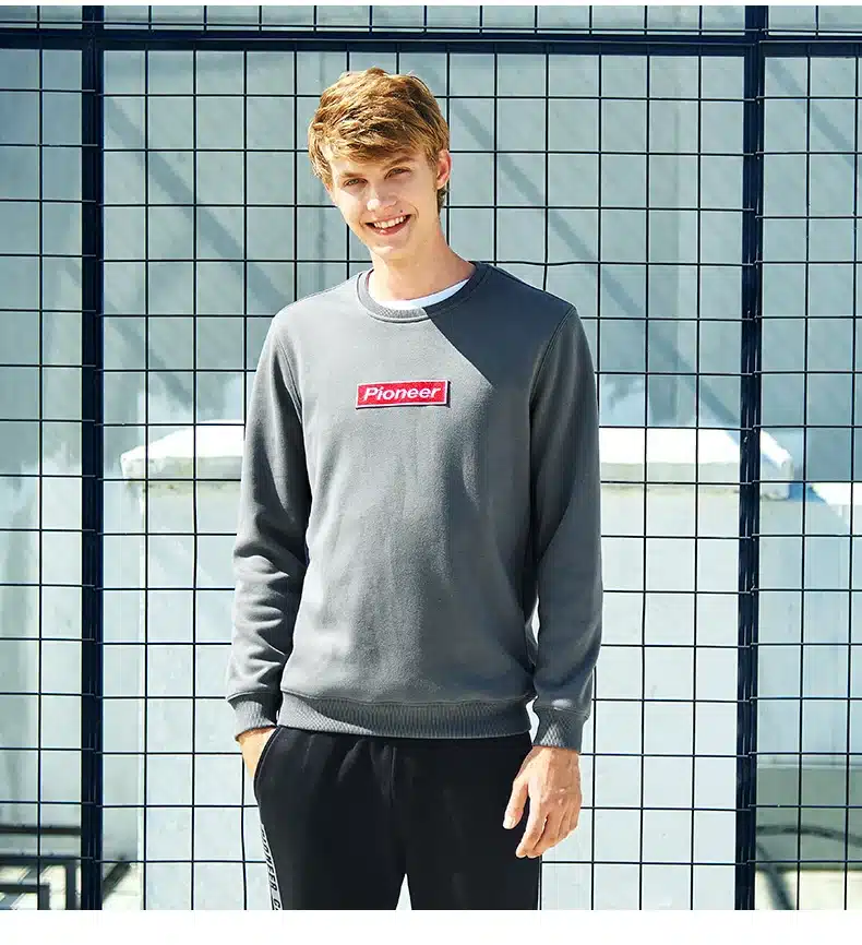 Pioneer Camp 2017 fashion fleece thicken hoodies men warm 100%cotton brand clothing casual male hoody shark men sweatshirt XXXL 25