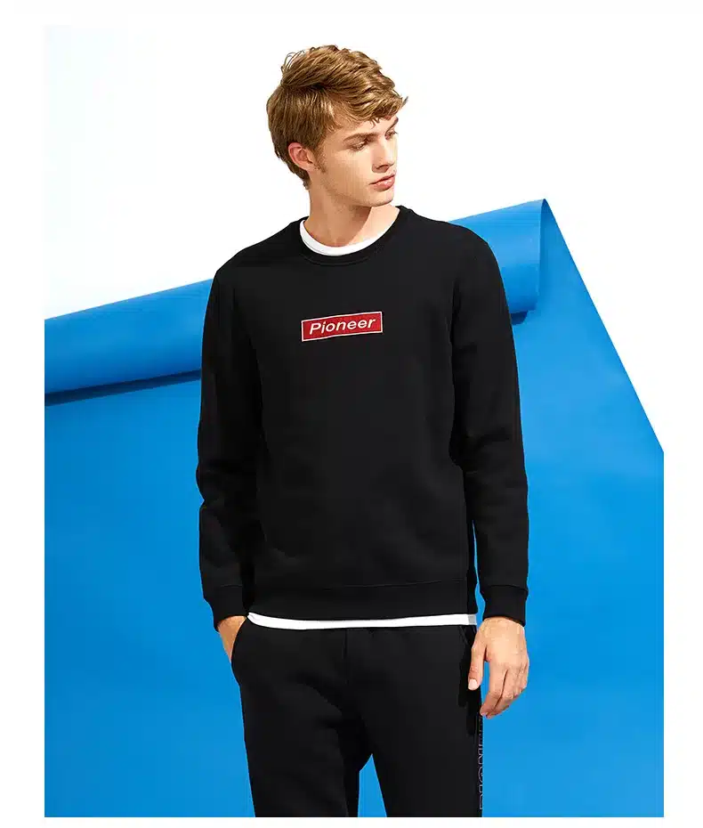 Pioneer Camp 2017 fashion fleece thicken hoodies men warm 100%cotton brand clothing casual male hoody shark men sweatshirt XXXL 27