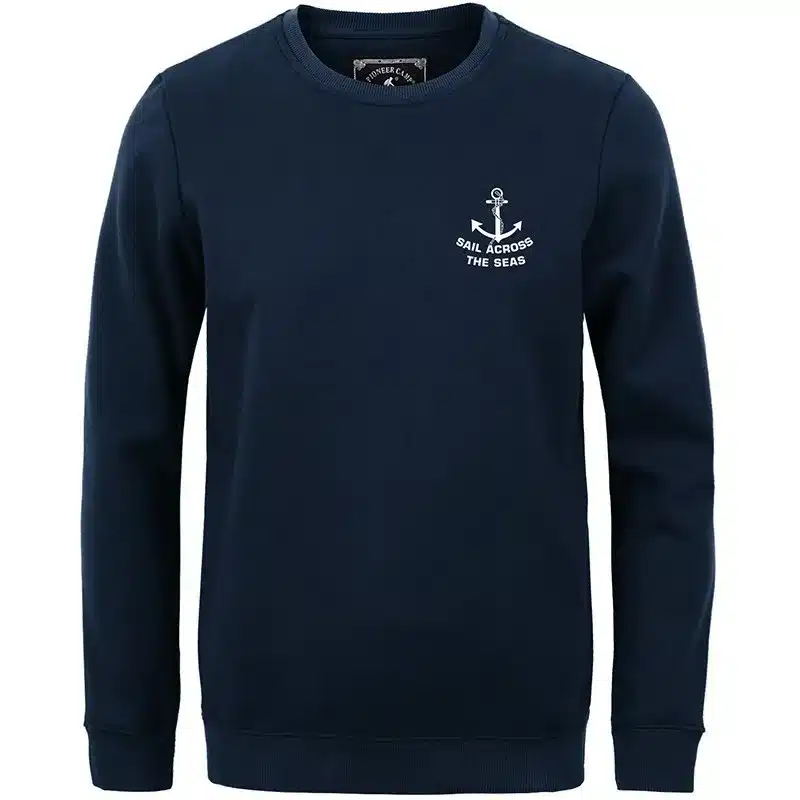 Pioneer Camp 2017 fashion fleece thicken hoodies men warm 100%cotton brand clothing casual male hoody shark men sweatshirt XXXL 38