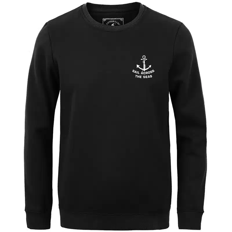 Pioneer Camp 2017 fashion fleece thicken hoodies men warm 100%cotton brand clothing casual male hoody shark men sweatshirt XXXL 39