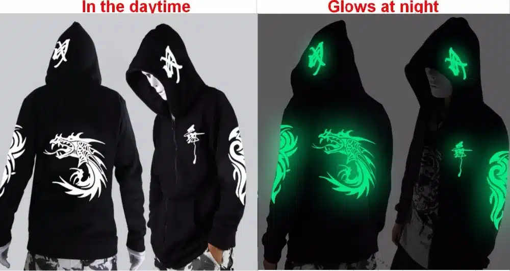 Noctilucent long-sleeved jacket clothes loose coat and students fashion clothing dance night shining clothing ghost dance 10