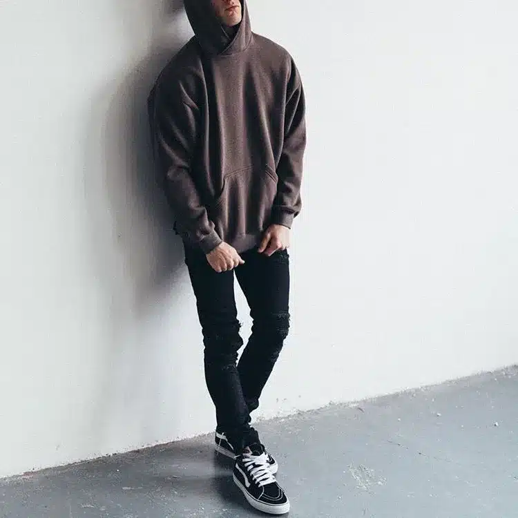 Man Si Tun New Streetwear Pullovers Drake Kanye West Plain Fleece Oversized Hoodie Kpop Clothes Tracksuit Hoodies Men Hip Hop 32