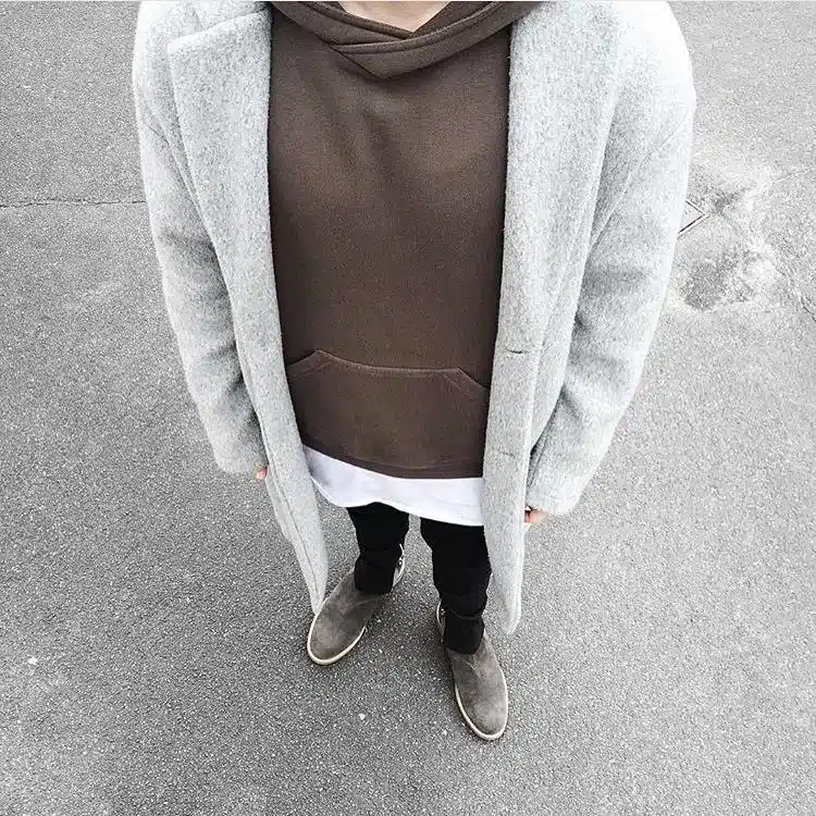 Man Si Tun New Streetwear Pullovers Drake Kanye West Plain Fleece Oversized Hoodie Kpop Clothes Tracksuit Hoodies Men Hip Hop 37