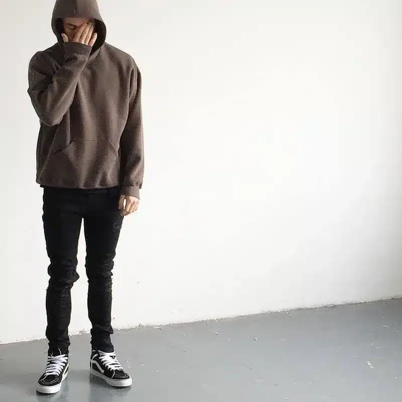 Man Si Tun New Streetwear Pullovers Drake Kanye West Plain Fleece Oversized Hoodie Kpop Clothes Tracksuit Hoodies Men Hip Hop 39